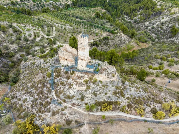 Ruinas Históricas Del Antiguo Castillo Cocentaina Cerca Alcoy Zona Montañosa —  Fotos de Stock