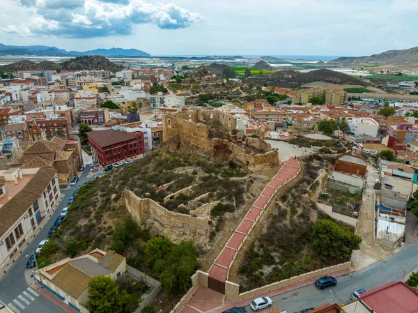 Vista Aérea Castelo Mazarron Província Múrcia Espanha — Fotografia de Stock