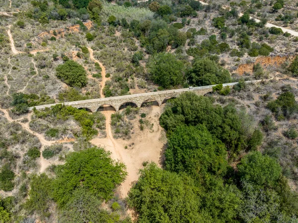 Aqueduct Alemany City Badalona Province Barcelona Monastery Sant Jeroni Murtra — Stock Photo, Image
