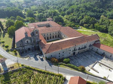 The Monastery of San Clodio de Leiro, del Ribeiro, or Ribadavia, a former Cistercian abbey located in the municipality of Leiro, Orense province, in Galicia, Spain. clipart