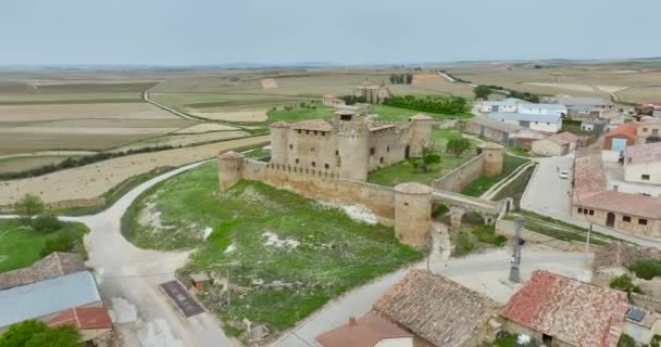 Château Médiéval Almenar Soria Castilla Leon Espagne — Video