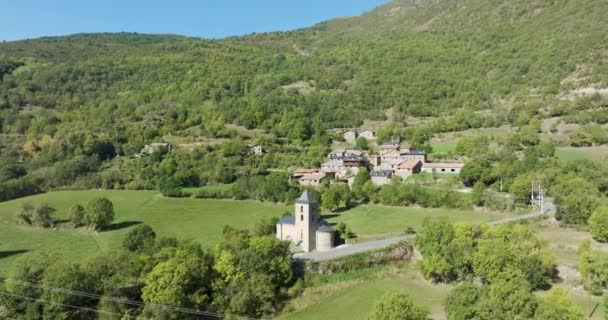 Coll Panorama Luftaufnahme Vall Boi Lleida Katalonien Spanien — Stockvideo