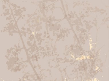 Çiçeklerin narin arkaplanı, narin çiçekleri, botanik unsurları ve altın folyonun dokunuşu. Kırtasiye, düğün, doğum günü, tebrik kartı için şık desen, tarihi, web günlüğünü, sosyal medyayı kaydet