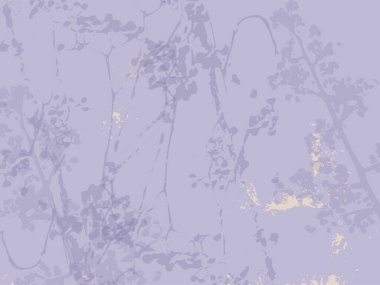 Çiçeklerle ve botanik elementlerle mor renkli çiçek tarlası. Kırtasiye tasarımı, düğün, doğum günü, tebrik kartı için hassas desen, tarihi, web günlüğünü, sosyal medyayı kaydet