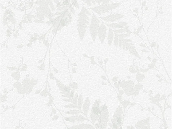 柔らかい基本的なヌード緑の色調で繊細な水彩植物のデジタル紙の花の背景 ホワイトオーガニック紙の質感上の中性エレガントなパターン — ストック写真