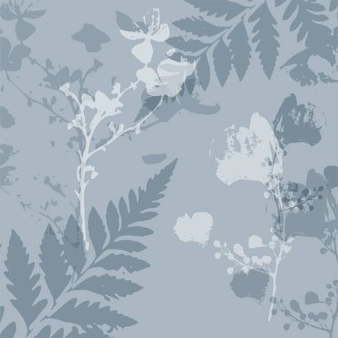 Vahşi çiçeklerle narin bir vektör deseni, bitkisel bitkiler. Yumuşak pastel renkler allık pembe arkaplan