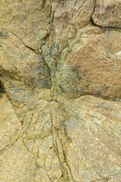 崖面の堆積岩中のテクスチャ 背景層と亀裂 シームレスな抽象的背景 — ストック写真