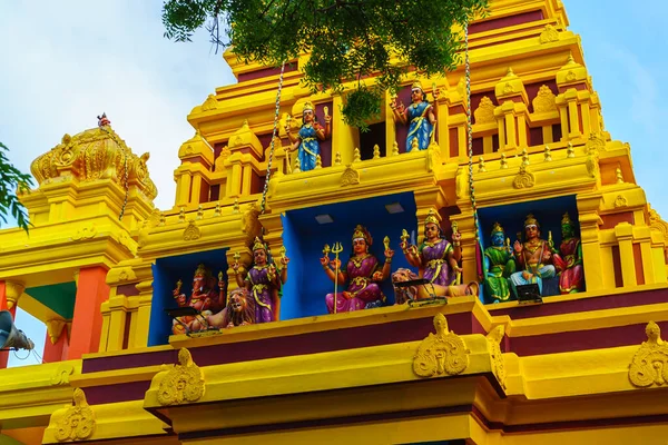 Schöne Skulpturen Einem Hindu Tempel — Stockfoto