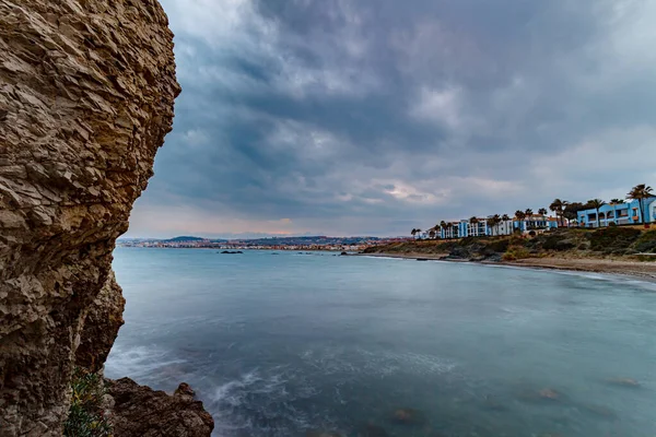 Plaży Torre Sal Wieża Soli Casares Malaga Hiszpania — Zdjęcie stockowe