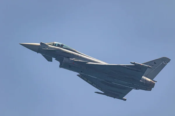 Torre Del Mar Malaga Espanha Jul Aeronaves Eurofighter Typhoon Participando — Fotografia de Stock