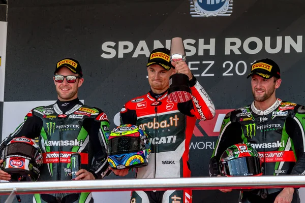 Jerez Frontera Španělsko Října 2016 Španělská Fáze Mistrovství Světa Superbiků — Stock fotografie