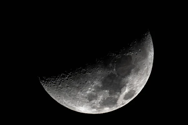 月球特写显示月球表面的细节 2019年3月14日 — 图库照片