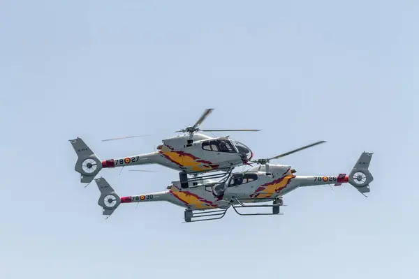 Торре Мар Малага Испания Июль Июля Патруль Аспа Вертолет Eurocopter — стоковое фото