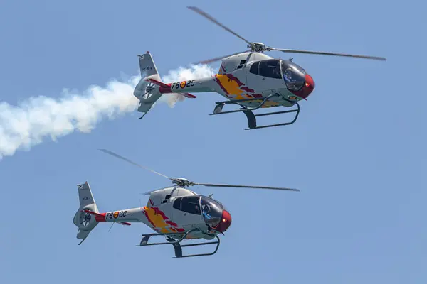 Torre Del Mar Malaga España Jul Patrulla Aspa Helicóptero Eurocopter — Foto de Stock