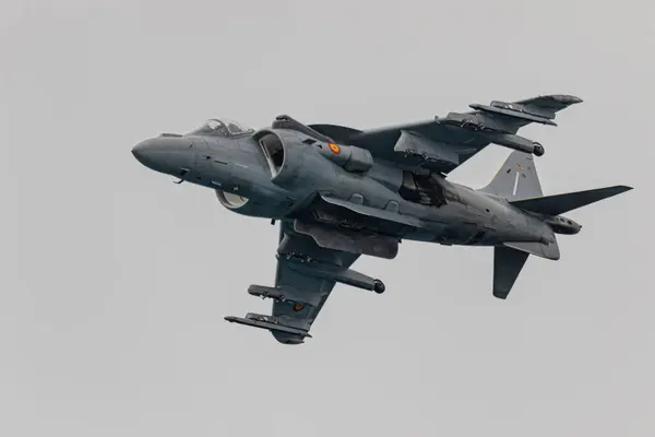 Torre Del Mar Malaga España Jul Aviones Harrier Participando Una — Foto de Stock