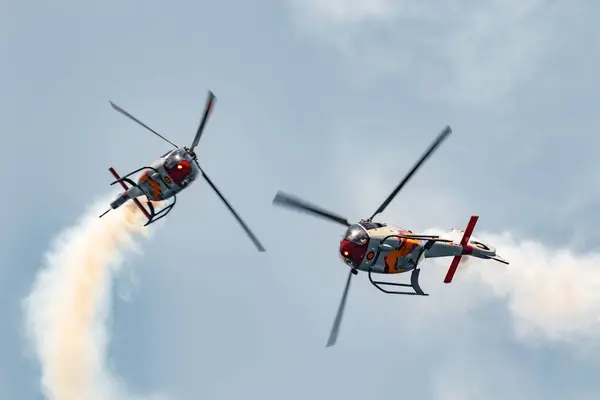 モトリル グラナダ スペイン 6月17日 パトルッラ アスパ ヘリコプターユーロコプターEc 120コリブリは 2018年6月17日 スペインのモトリルで — ストック写真