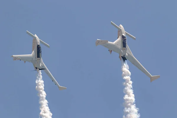 Торре Мар Малага Испания Июль Самолеты Patrouille Reva Принимают Участие Лицензионные Стоковые Изображения
