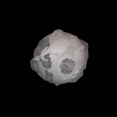 white and black jellyfish on a dark background.