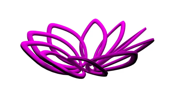 Logo Lotosu Medytacja Relaks Renderowania Sztuka Logo Tło Koncepcyjne Dla — Zdjęcie stockowe
