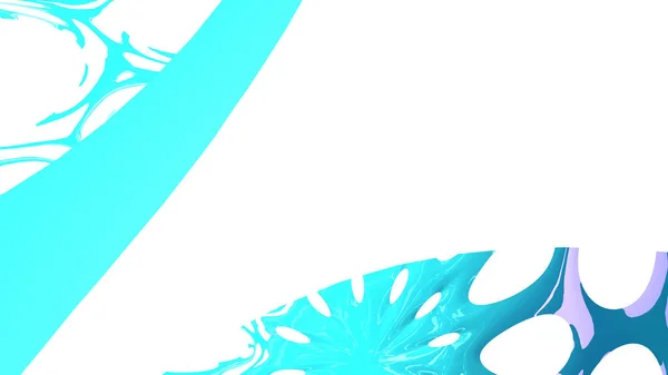 Abstrakter Hintergrund Mit Farbenfrohen Pabstrakten Ovalen Formen Mit Blauem Reflexionshintergrund — Stockfoto