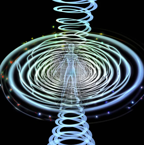 Энергия Спирального Абстрактного Фона — стоковое фото