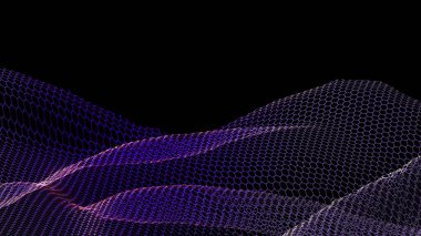 Noktaları ve çizgileri birleştiren soyut çokgen uzay düşük polyester arka plan. bağlantı yapısı. 3d oluşturma