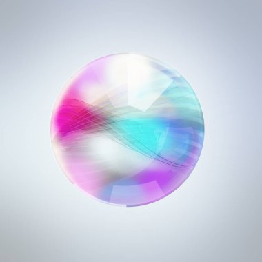 Beyaz arka planda soyut şeffaf sabun köpüğü. vektör illüstrasyonu.