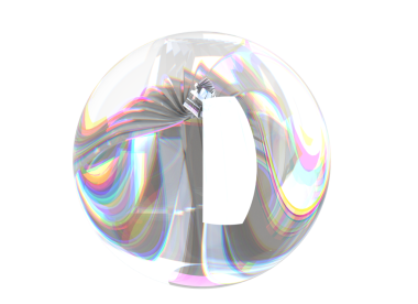 Gökkuşağı topu 3D yorumlama cam top dalga arkaplanı web sitesi şablon meditasyonu Aura alanı için