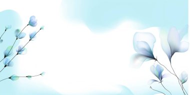 Çiçek arkaplan resimleme sanatı suluboya baskı sanat vektörü pürüzsüz