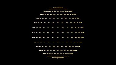 Web sitesi animasyon parçacıkları için video şablonu reklam sanatı için küre yüzey arkaplanı üzerindeki noktalar