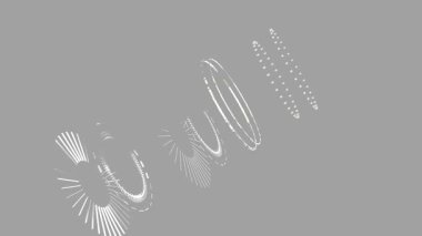 Kuantum Veri Çemberi HUD Arayüzü Futuristik Teknoloji Bilgi Kaplaması videosu