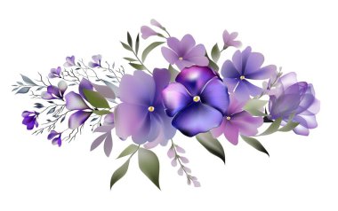 Suluboya çiçekleri davetiye resimlerini şablonlarlar Çiçek sanatı