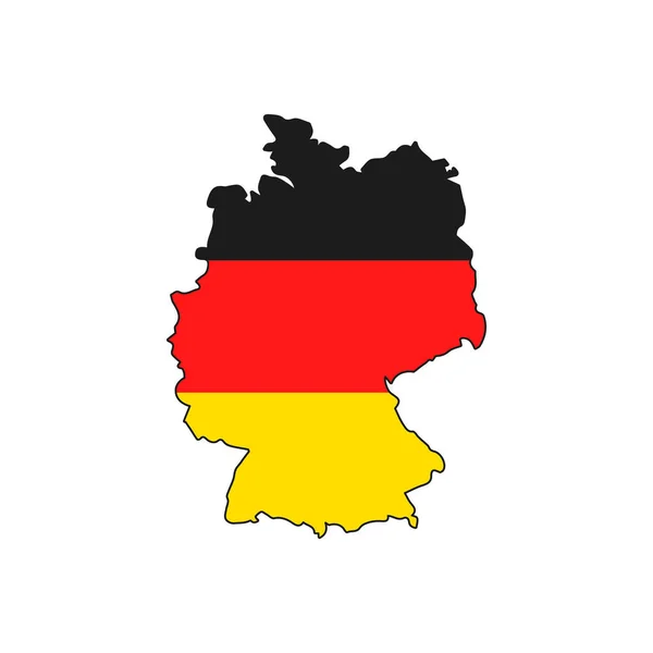 Alemania Mapa Icono Bandera Ilustración Iolated Vector Ilustración De Stock