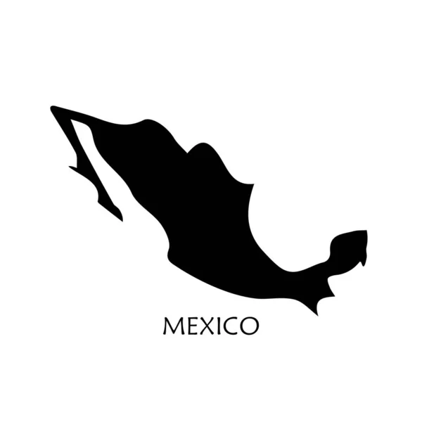 Icône Carte Vectorielle Mexique Illustration Silhouette Mexique — Image vectorielle