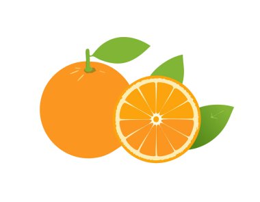 Arkaplanda portakal ve portakal var.