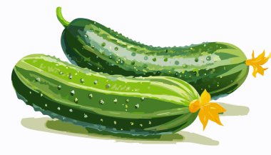 Beyaz arka planda izole edilmiş taze salatalık taşıyıcısı. Yakın plan..