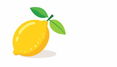 Yumuşak gölgeleri ve temiz çizgileri olan eğlenceli bir limon çizimi. Minimalist tarzda parlak ve mutlu tasarım ve bolca beyaz alan.