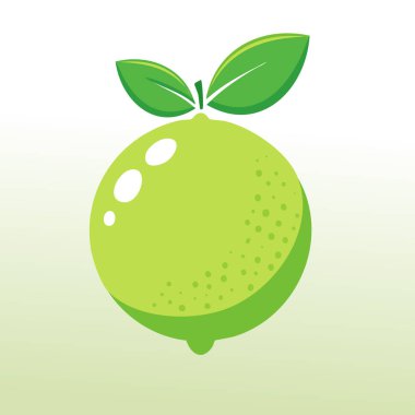 Yumuşak eğimli minimalist kireç tasarımı ve meyvenin altındaki gölge, temiz planlı dijital yemek temaları için ideal..