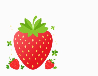 Zarif sadeliği olan olgun çilek, yaz temaları, sağlık görselleri veya ambalaj unsurları için ideal..