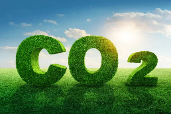 Fórmula Dióxido Carbono Como Conceito Aquecimento Global — Fotografia de Stock