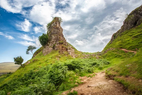 Прекрасный Пейзаж Сказочной Долины Шотландия Стоковое Изображение
