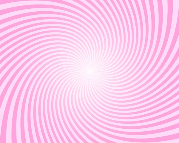 Pink Circus Background Twisted Stipes Pinwheel Spiral Vortex Pattern Strawberry — Stock Vector