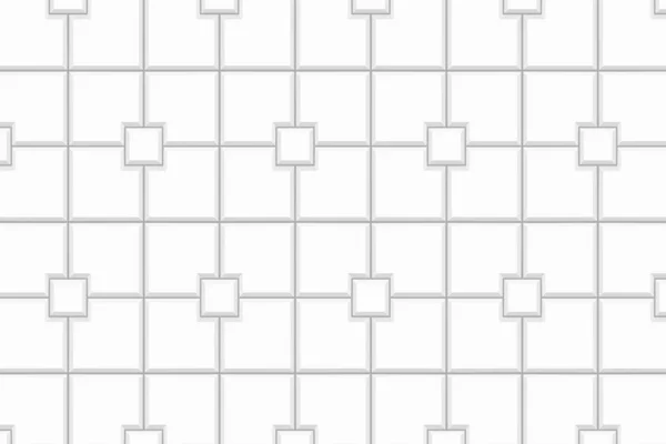 White Trowalk Square Tile Seamless Pattern Каменная Керамическая Кирпичная Текстура — стоковый вектор