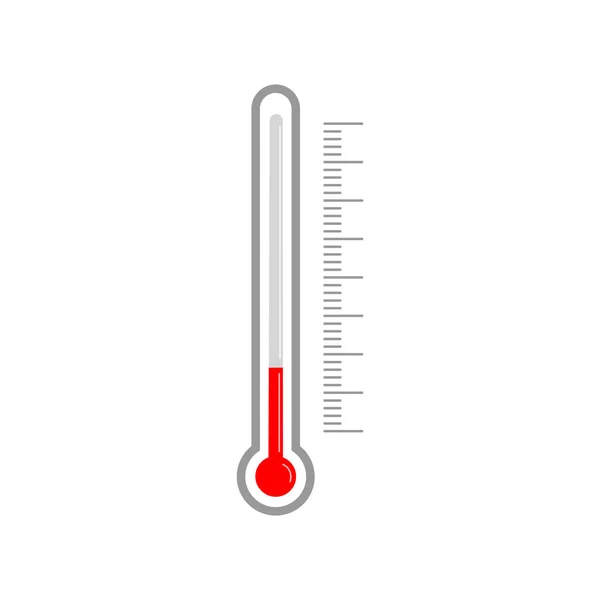 Метеорологічний Термометр Скляна Трубка Ртуттю Ступенем Графічного Масштабу Вертикальний Інструмент — стоковий вектор