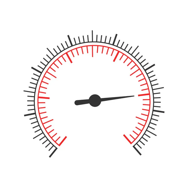 用两个Roaund图表和箭头测量刻度 压力表模板 压力表 速度计 气压计 指南针工具接口模板在白色背景上隔离 矢量说明 — 图库矢量图片