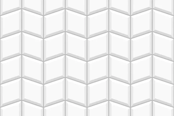 Weiße Raute Fliese Hintergrund Nahtloses Pflaster Küche Backsplash Textur Badezimmer — Stockvektor