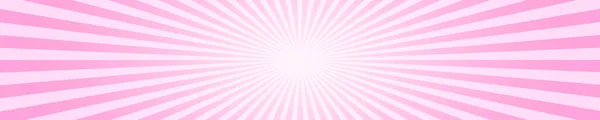 Розовые Радиальные Полоски Rosy Sunburst Sunrise Impact Surprise Effect Comic — стоковый вектор