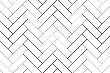 Ringa kemiği ya da balık kılçığı deseni. Tuğla ya da duvar arkası. Parke dokusu. Mutfak fıskiyesi ya da banyo zemini mozaik yüzeyi. Causeway yerleşimi. Vektör özet çizimi