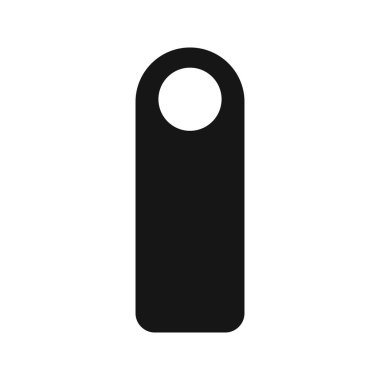 İnek, koyun, keçi ya da domuz kulaklığı. Beyaz arka planda izole edilmiş sığırlar için siyah kimlik etiketi. Çiftlik hayvanları için tahsis edilmiş maket. Çiftlik hayvanları için kimlik çipi. Vektör illüstrasyonu