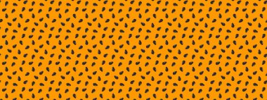 Tutkulu meyve dokusu. Passionfruit ya da arkaplanlı maracuja posası. Egzotik tatlı kalıbı. Taze tropikal meyve suyu izi. Kağıt paketleme ya da koleksiyon defteri tasarımı. Vektör düz resimleme.